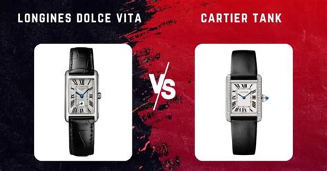 cartier tank vs dolcevita